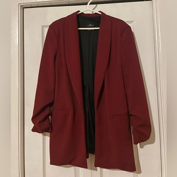 one 5 one Jackets & Blazers - Deep Red Women's Blazer